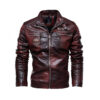 Modern Hardman Plush Leather Jacket - Premium Motorcycle Wear with Rugged Style - Image 2