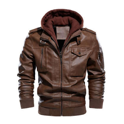 Men’s Washed Leather Jacket