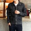Men's Denim Jacket - Couple Motorcycle Jacket for Stylish Rides - Image 3